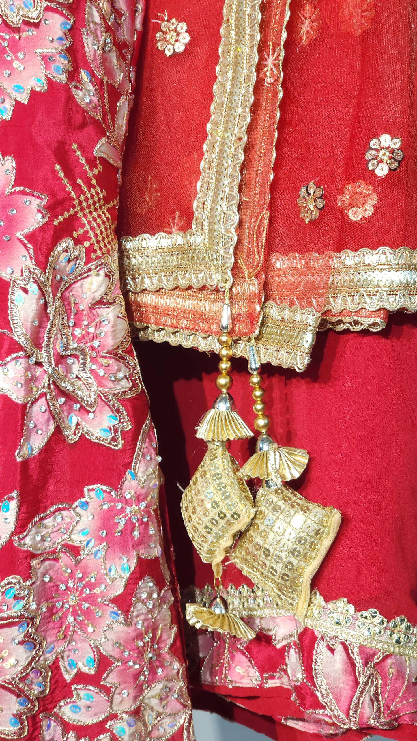 Stunning Zari Work Sleeveless Sharara Suit
