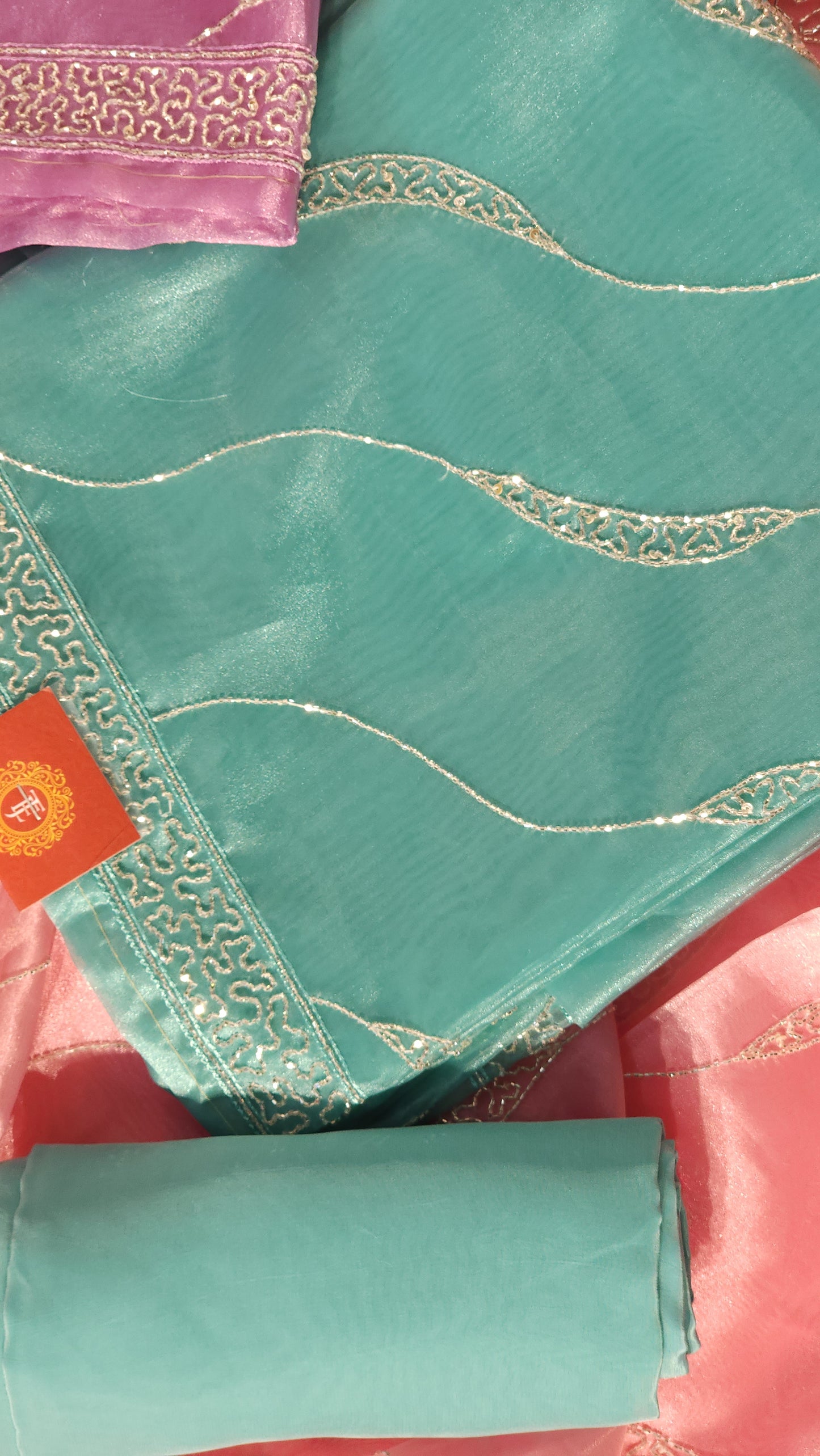 TISSUE SILK SUITS FOUR SHADES