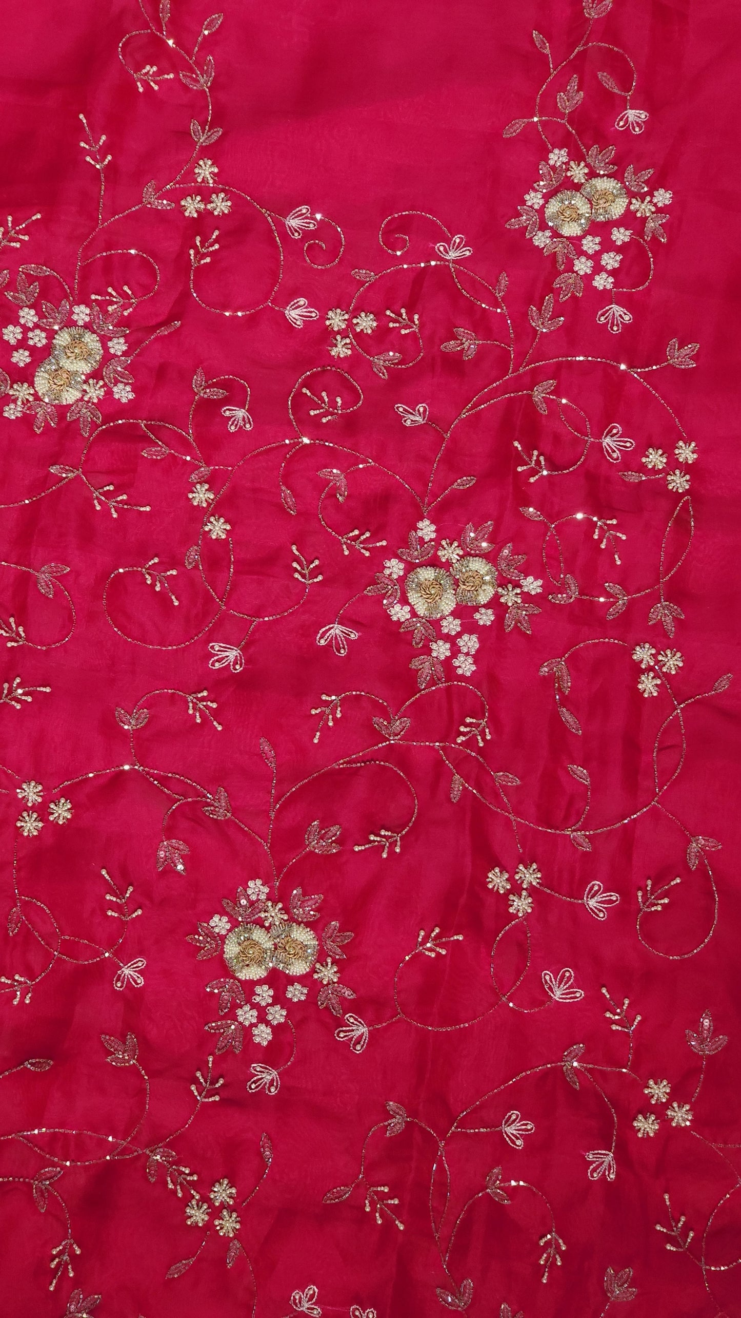 Hot pink all over pearl designed