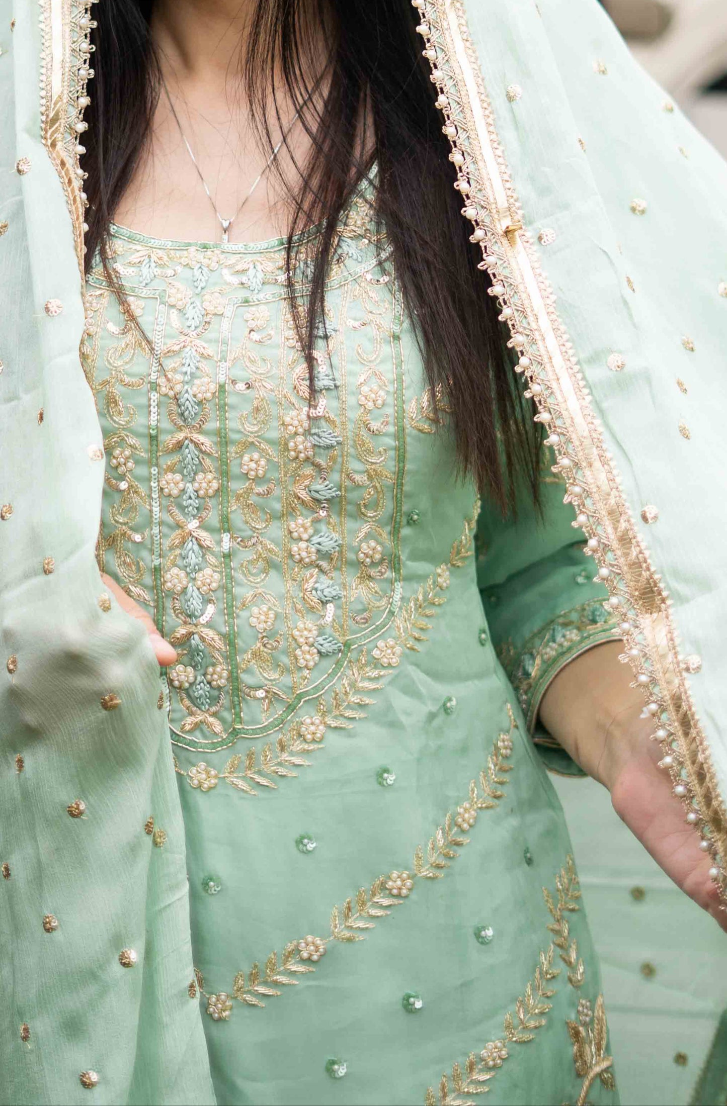 Gota & Zardozi Punjabi Suit – Groupwear Favorite