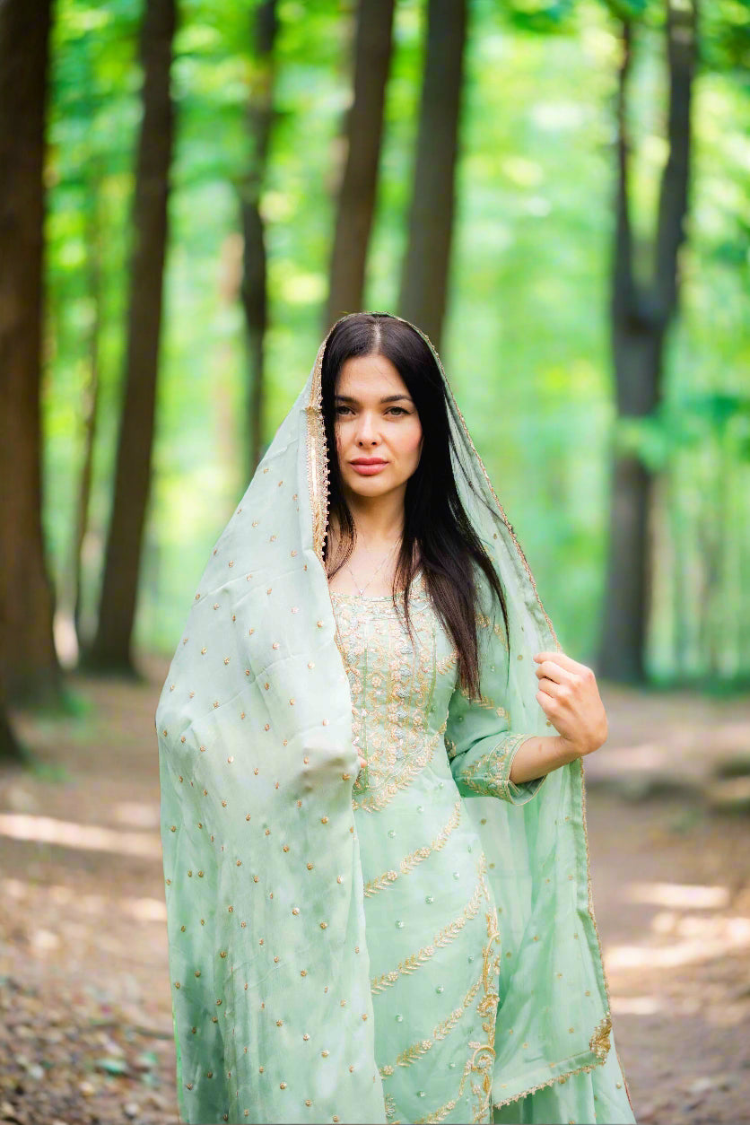 Gota & Zardozi Punjabi Suit – Groupwear Favorite