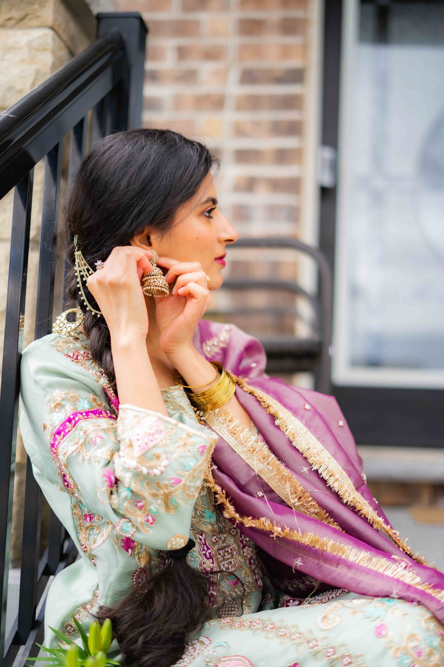 Luxury Crepe Palazzo Suit – Bridal Customization Ready