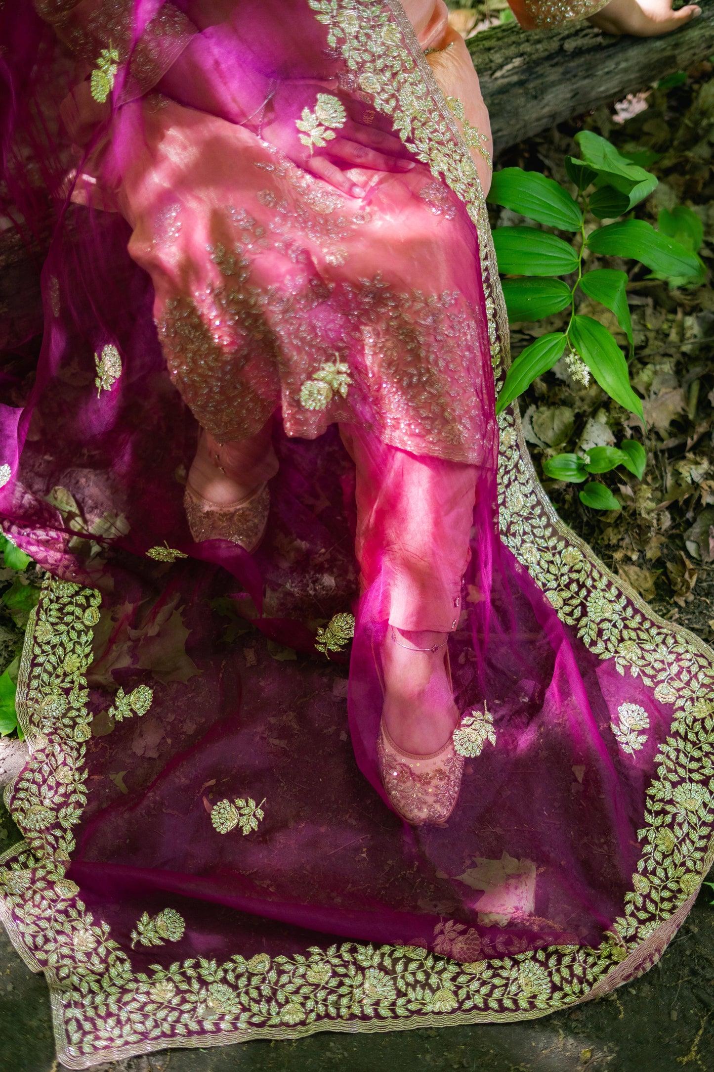 Tissue Contrast Palazzo Suit – Bridal Sophistication