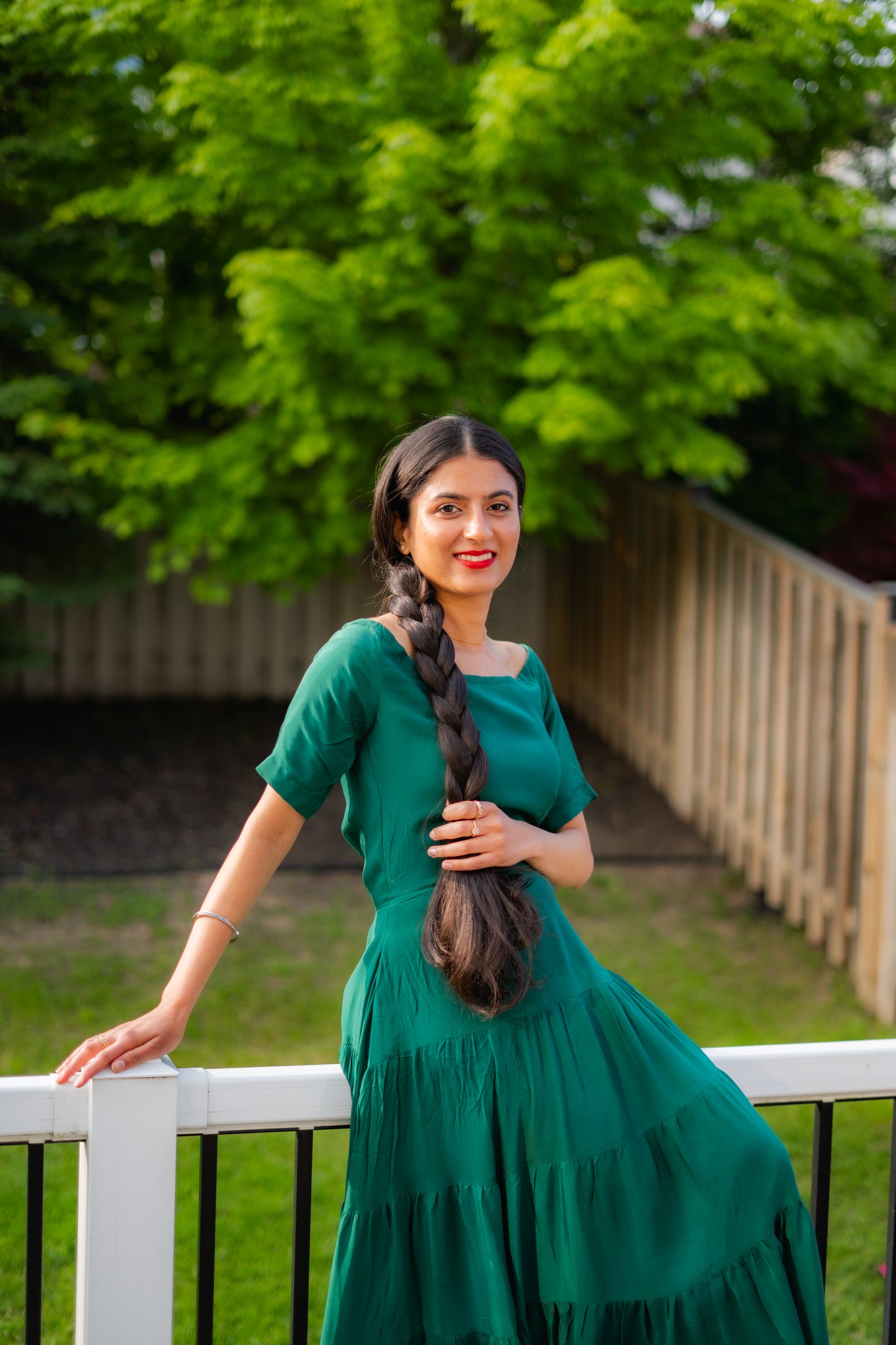 Long Crepe Dress – Elegant Custom Fit