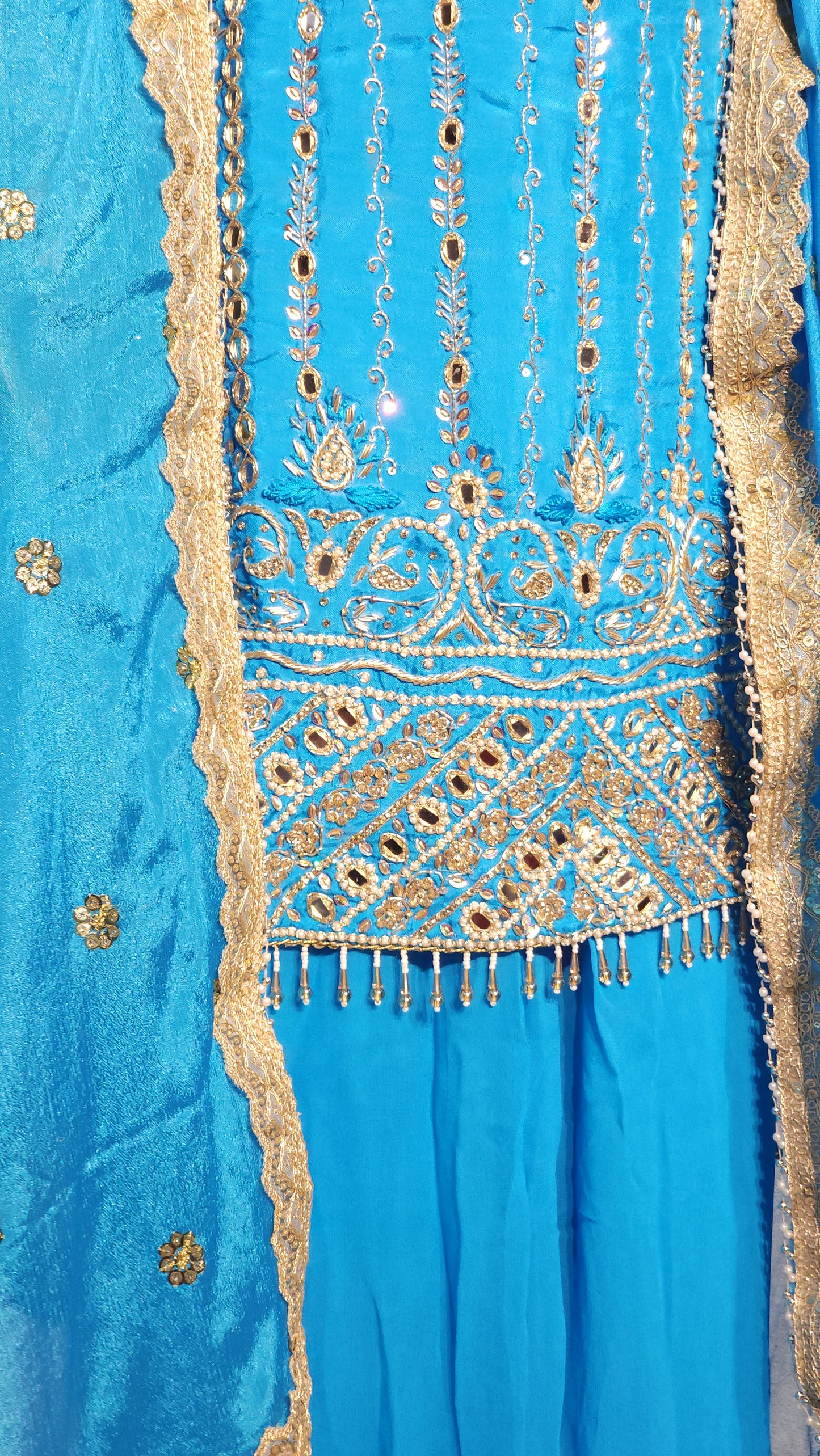 Embroidered Women's Stitched sharara