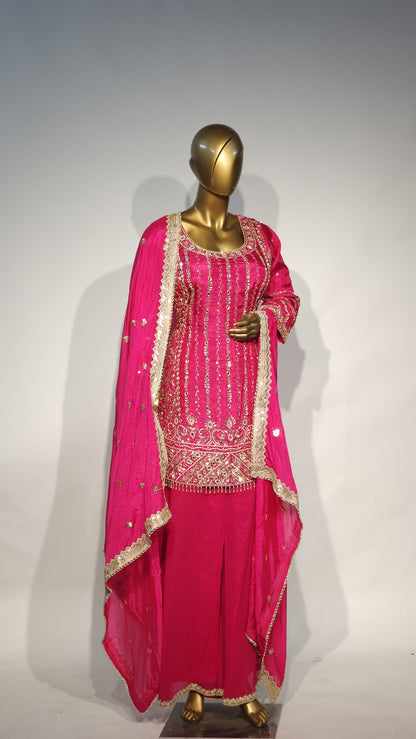 Embroidered Women's Stitched sharara