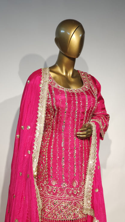Embroidered Women's Stitched sharara