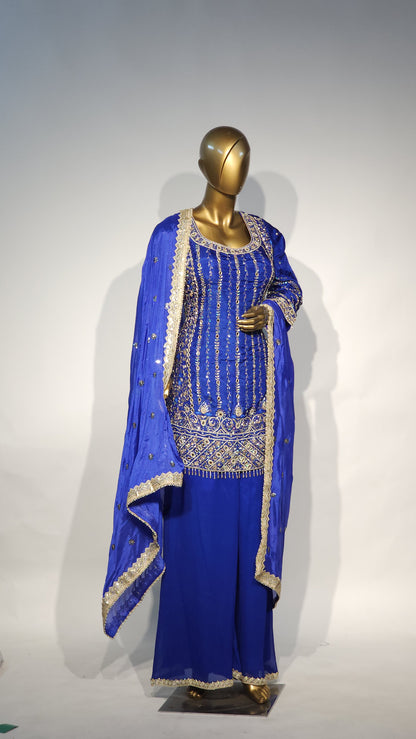 Embroidered Women's Stitched sharara