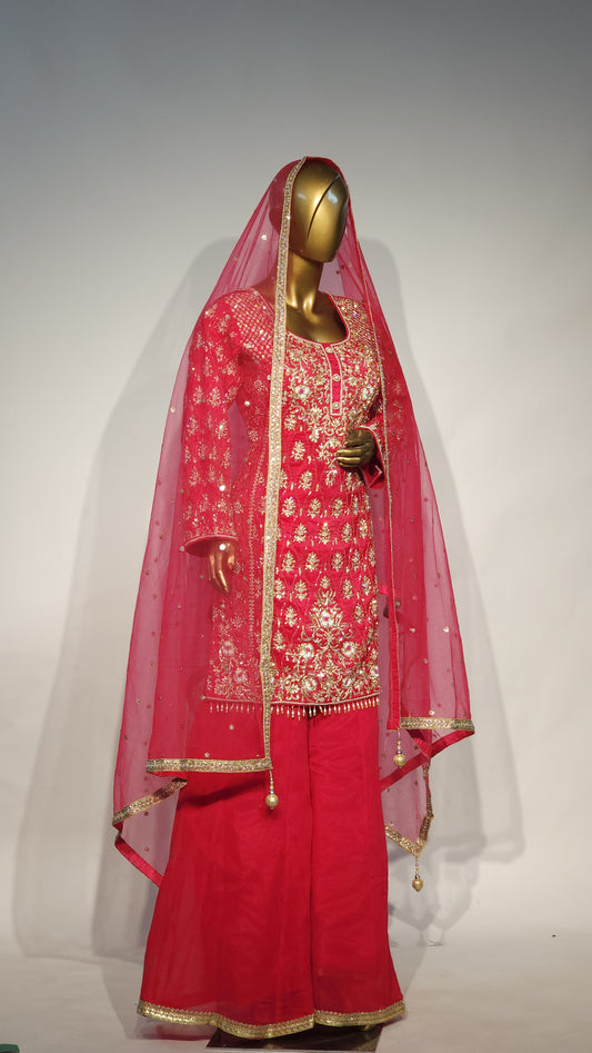 Heavy Hand Work Wear Suit Like Party Wear Garara suit