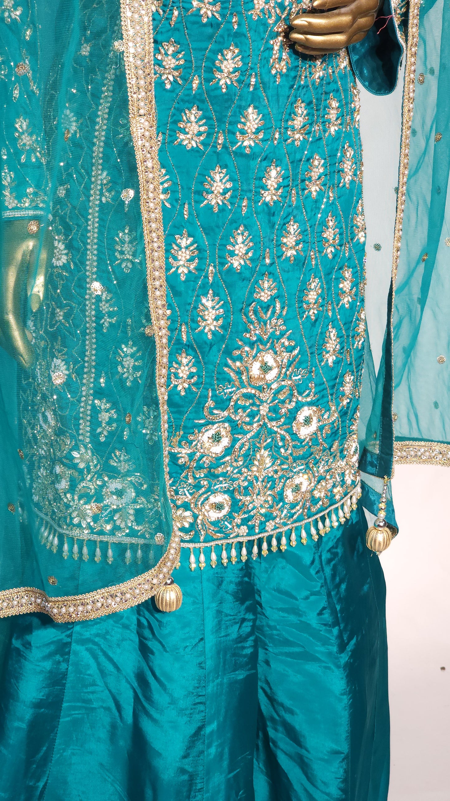 Heavy Hand Work Wear Suit Like Party Wear Garara suit
