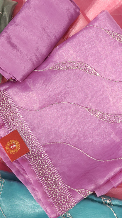 TISSUE SILK SUITS FOUR SHADES