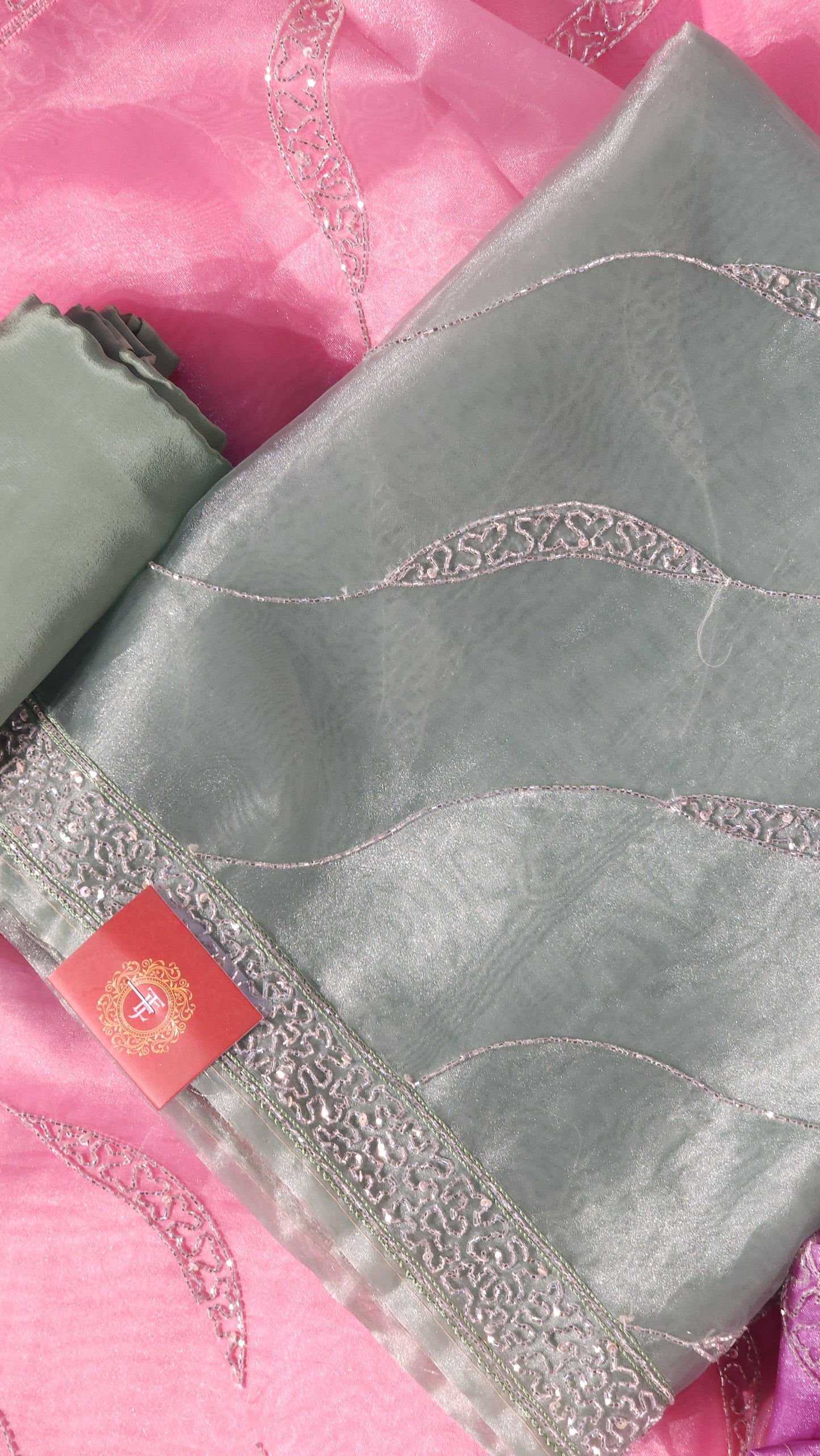 TISSUE SILK SUITS FOUR SHADES