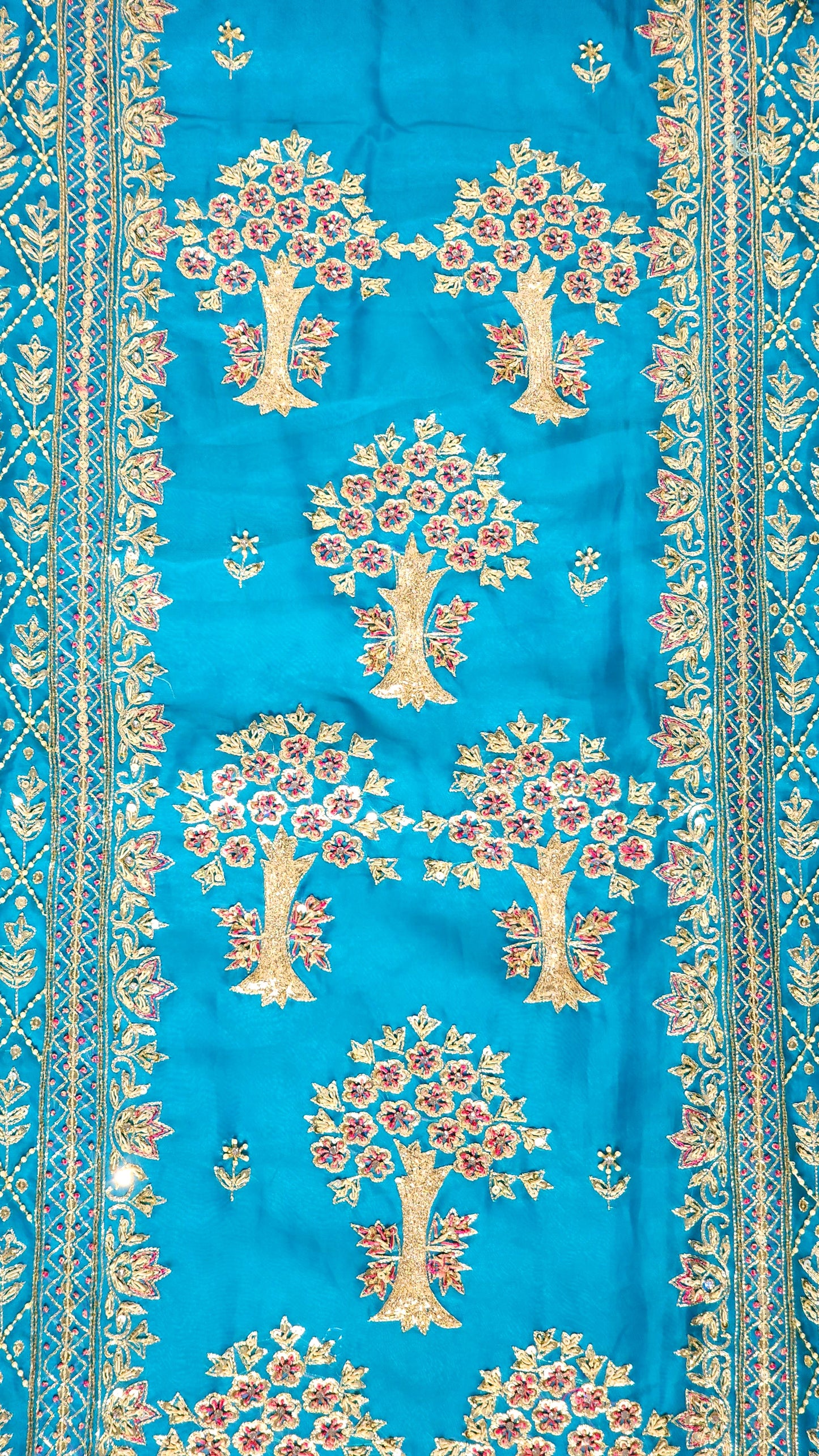 feroji Organza With Pearl Design