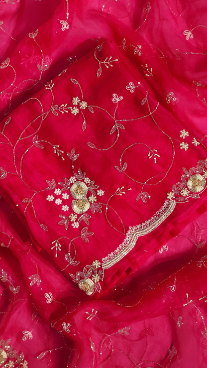 Hot pink all over pearl designed