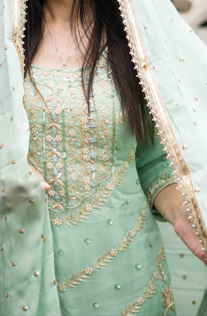 Gota & Zardozi Punjabi Suit – Groupwear Favorite