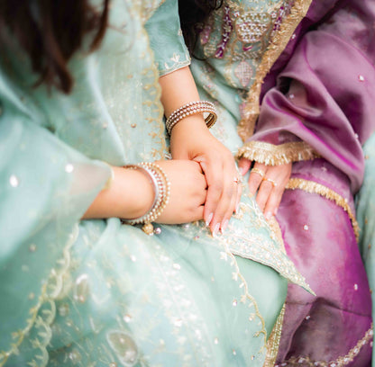 Heavy Bridal Gharara Suit – Full Front Embroidery