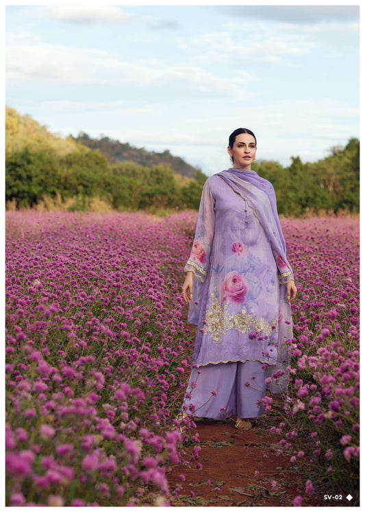 SUNKISSED VIBES LAVENDER ORGANZA SALWAR SUIT